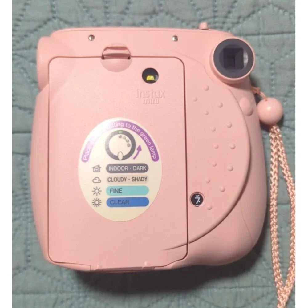 Fujifilm Instax Mini 7S Instant Light Pink Camera Bundle Tested and Works
